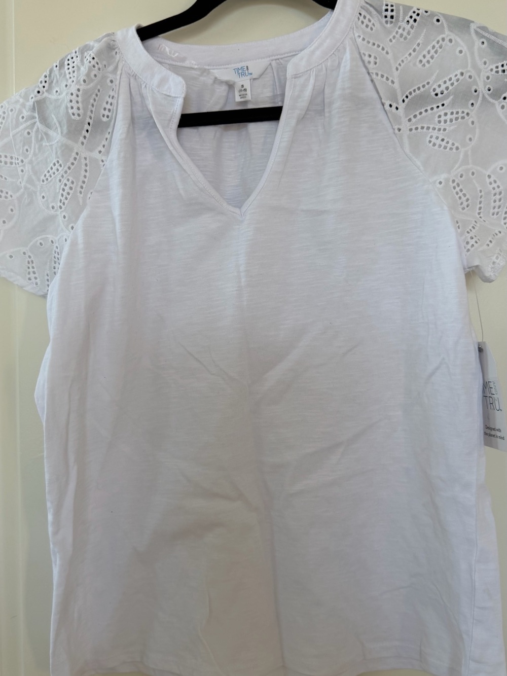 Time and Tru White Women's Top with Tag